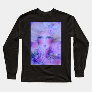 PASTEL 70S BIRTHDAY ART DECO WOODLAND FAIRY DOLLY GIRL Long Sleeve T-Shirt